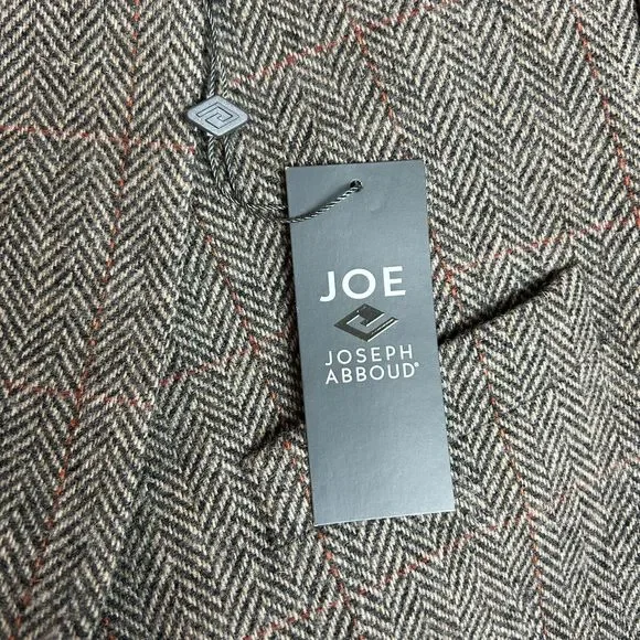 JOE Joseph Abboud Tan Brown 100% Wool Elbow Patch Jacket Sports Coat Sz 48R NWT